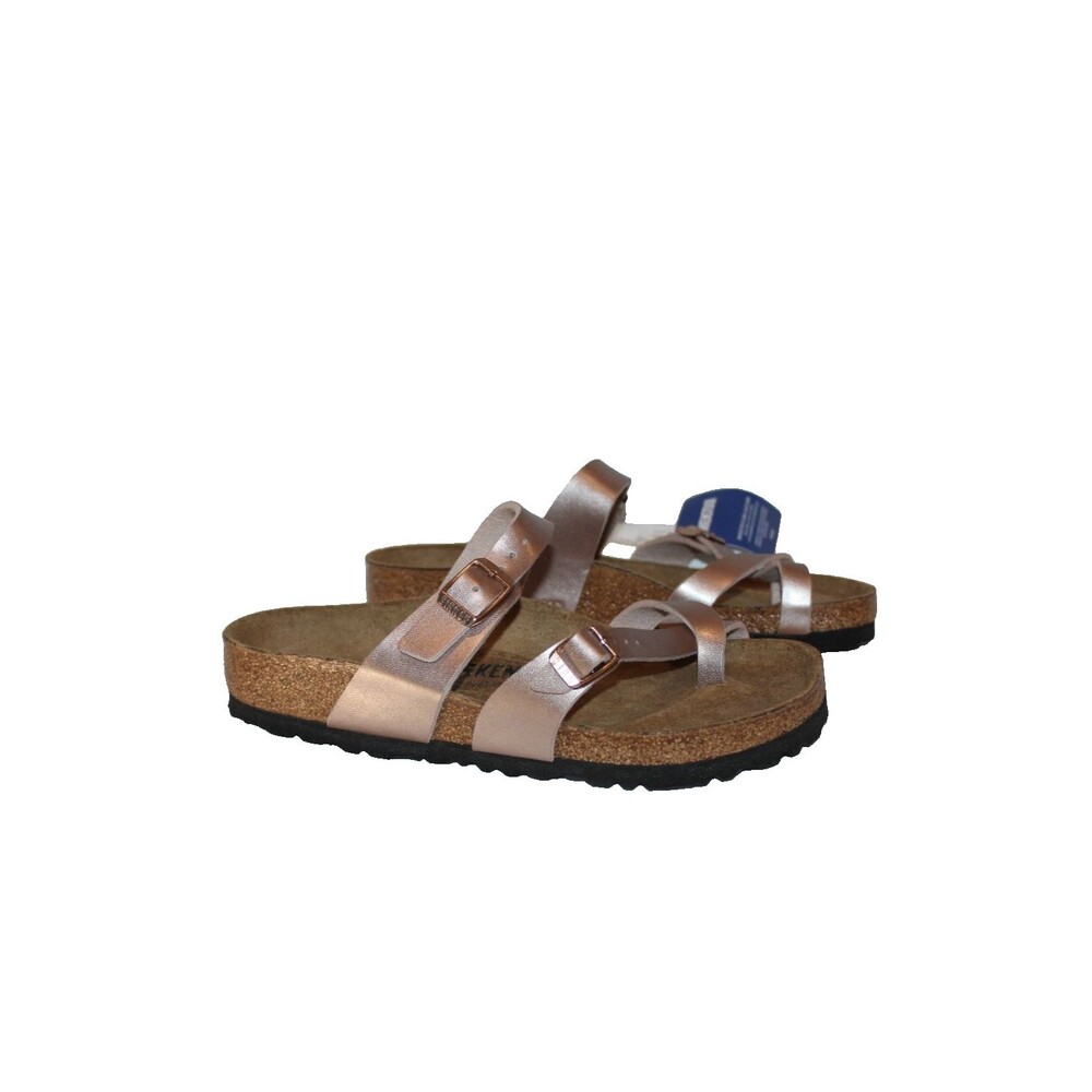BIRKENSTOCK WOMEN MAYARI LEATHER SANDALS EU 37 US 6-6.5 REGULAR NWOB COPPER